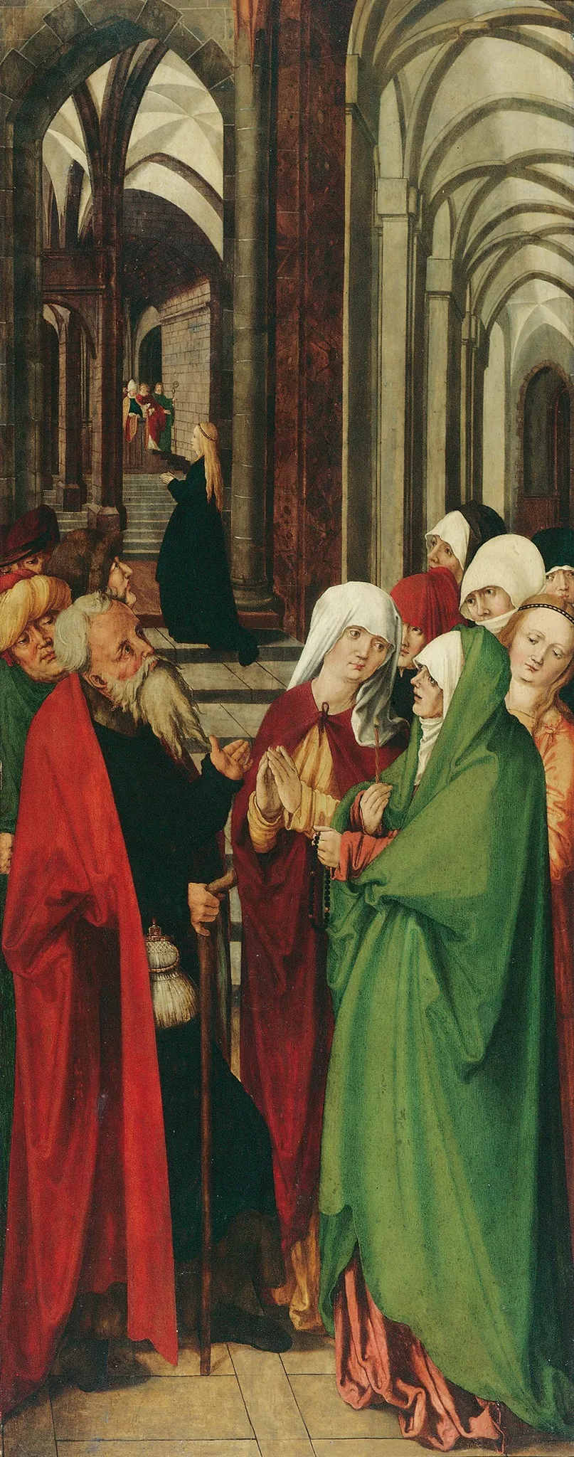 The presentation of Mary in the temple, by Unknown, oil, 1512
