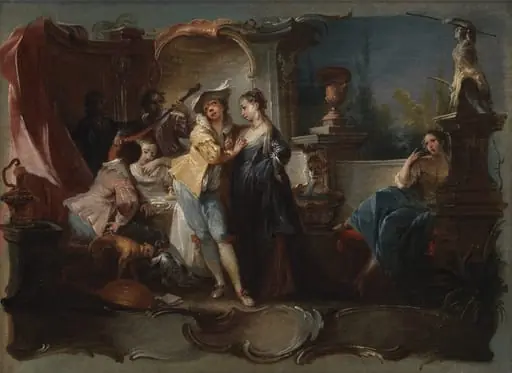 The Prodigal Son Living with Harlots, by Unknown