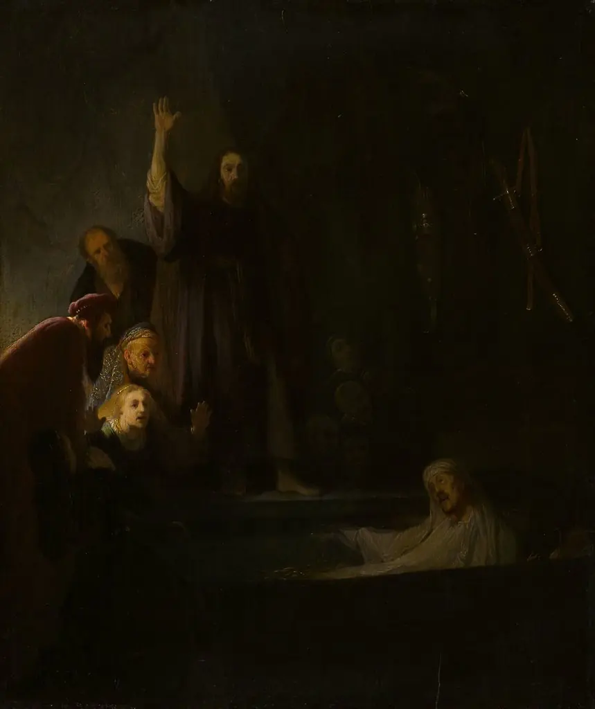 The Raising of Lazarus, by Unknown