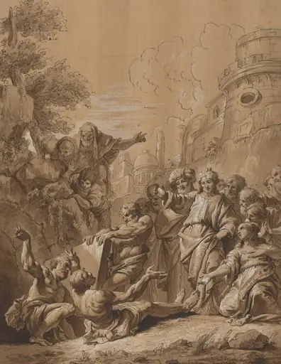 The Raising of Lazarus, by Unknown