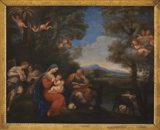 The Rest on the Flight into Egypt, by Unknown