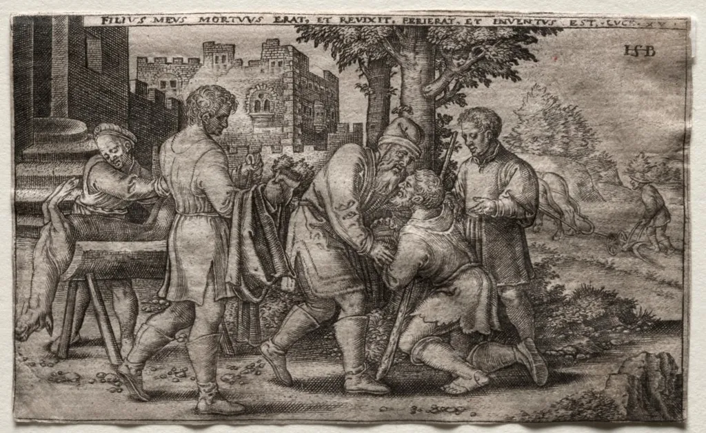 The Return of the Prodigal Son, by Unknown, 1504