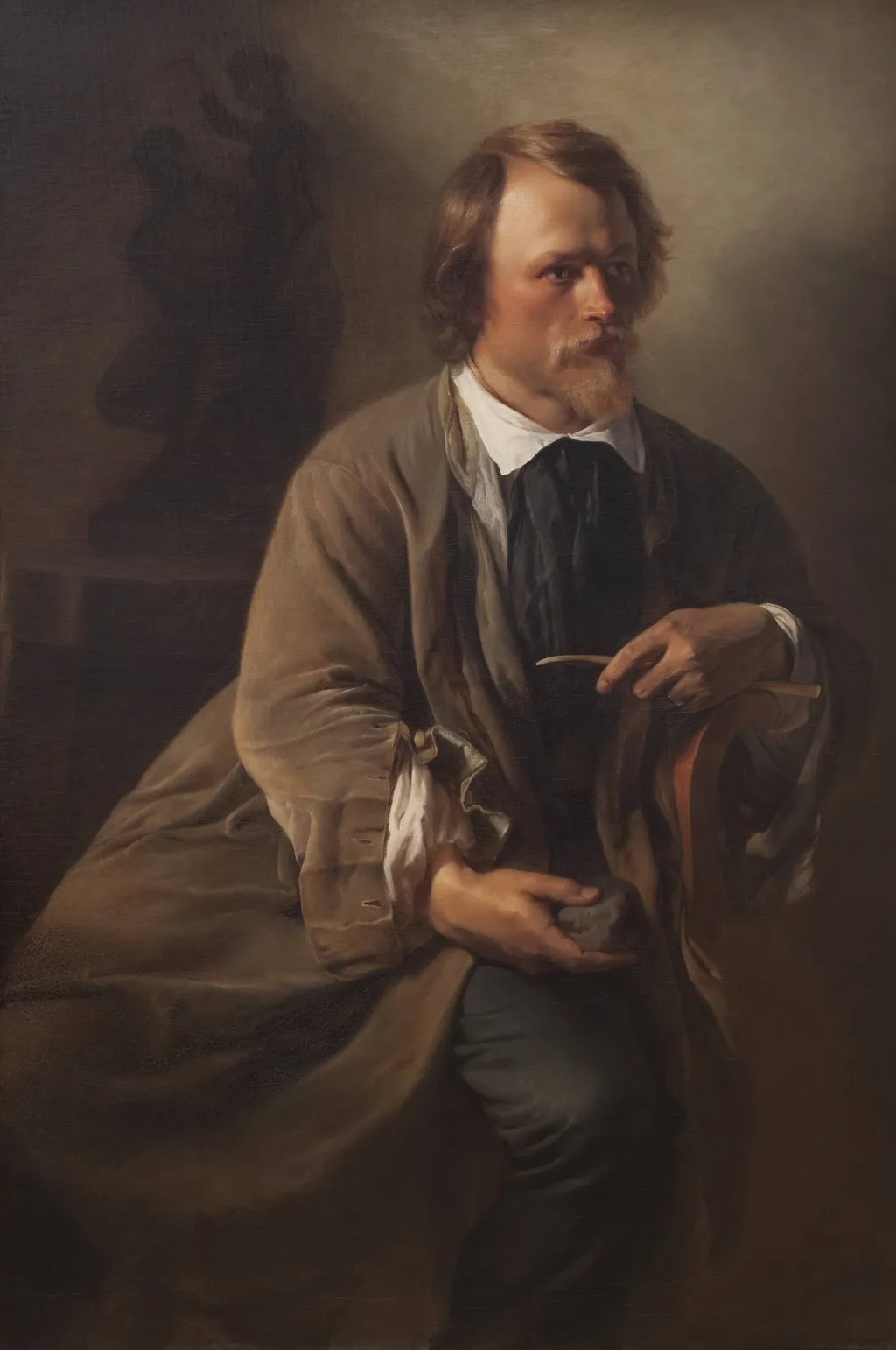 The Sculptor Jens Adolf Jerichau, the Artist's Husband, by Unknown, 1846