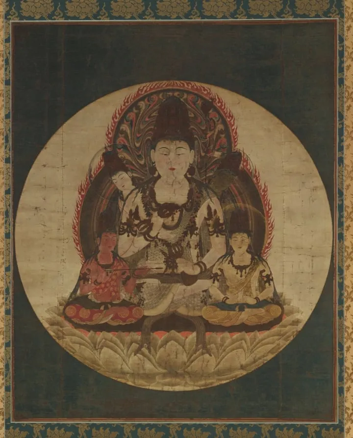 The Secret Five Bodhisattvas (Gohimitsu Bosatsu), by Unknown, unspecified, 1204