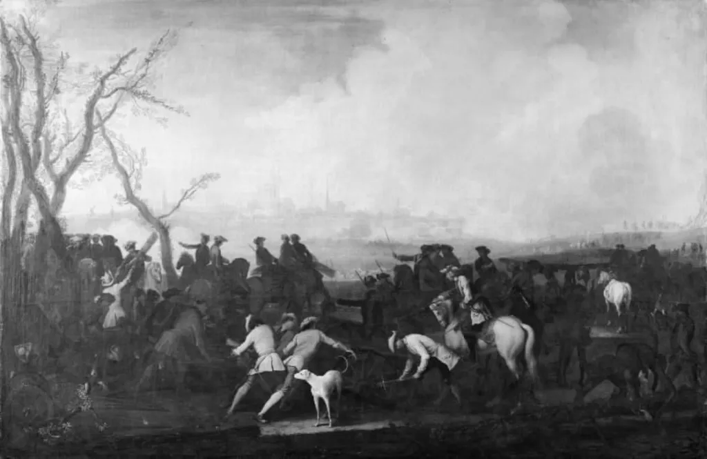 The Siege of Wismar, by Unknown, 1717