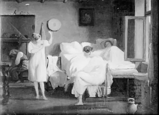 The Sister's Bed, by Unknown