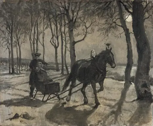 The sleighing to Fussingöe, by Unknown
