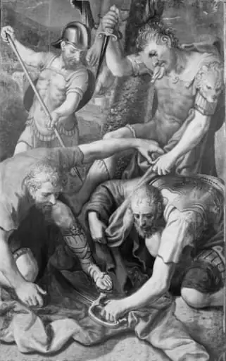 The Soldiers Fighting over Christ's Cloak, by Unknown