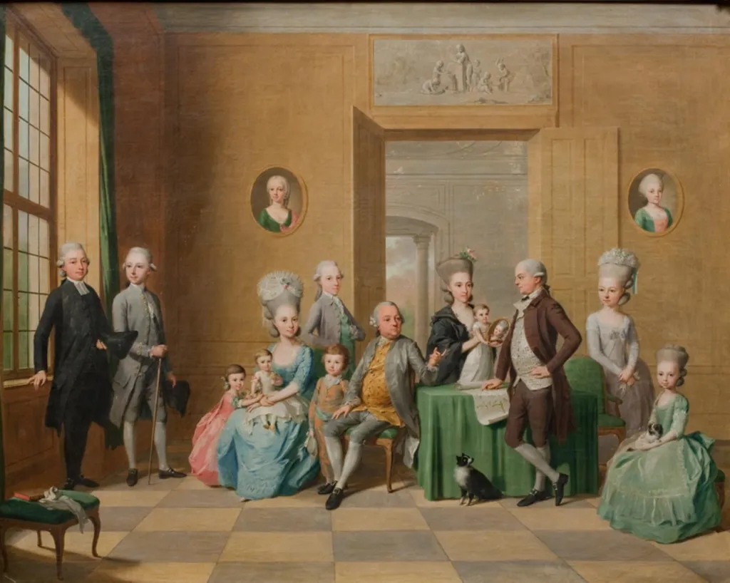 The Souchay Family, by Unknown, 1779