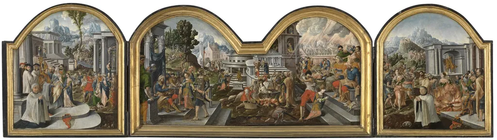 The Story of Saint Margaret, by Unknown, oil, 1544