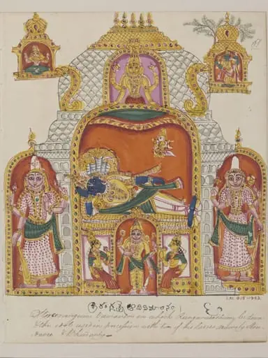The temple of Shri Ranganatha, by Unknown