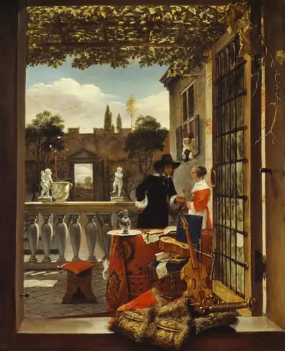 The Terrace, by Unknown