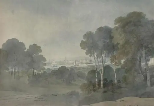 The Thames from Charlton, by Unknown