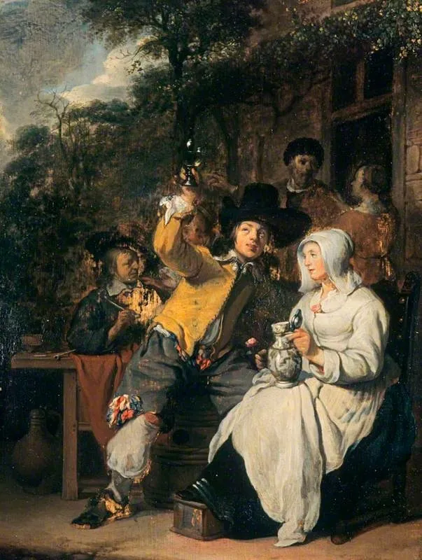 The Toast, by Unknown, oil, 1700