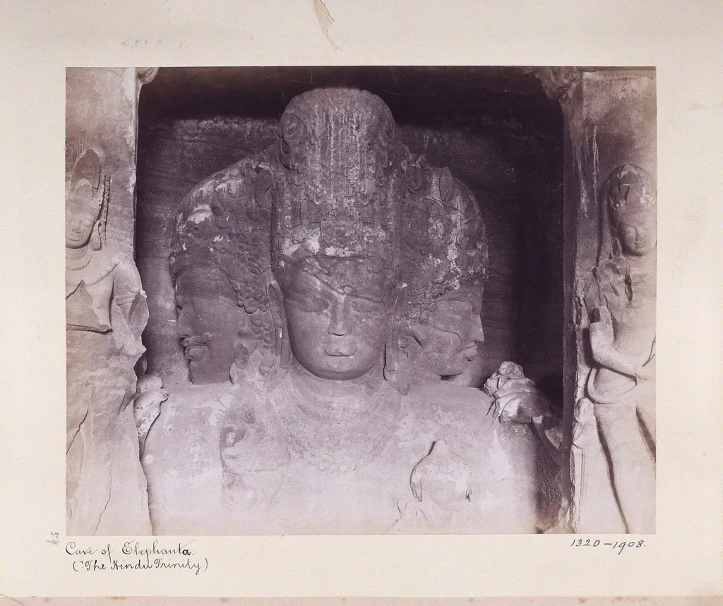 The Trimurti, by Unknown, photographic, 1891