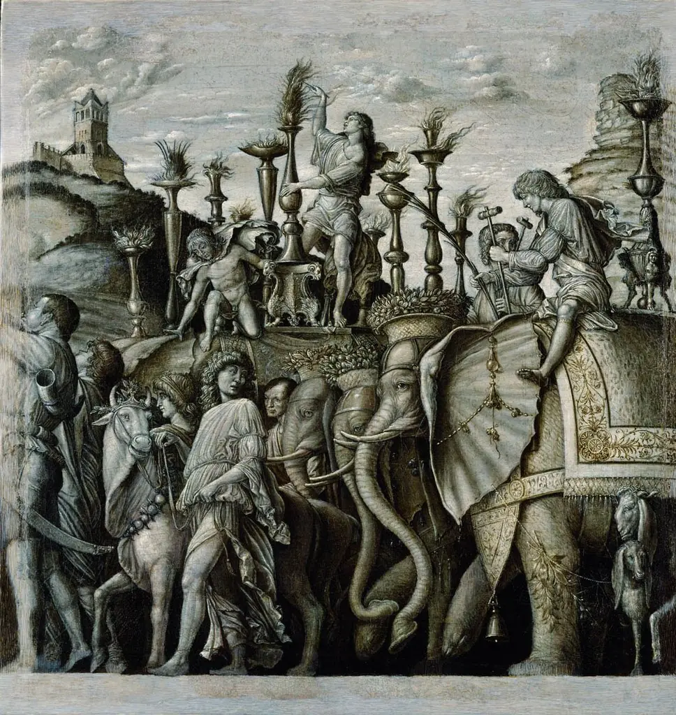 The Triumphs of Caesar: Elephants, by Unknown