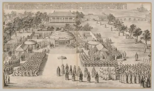 The Victory Banquet: from Battle Scenes of the Quelling of Rebellions in the Western Regions, with Imperial Poems, by Unknown