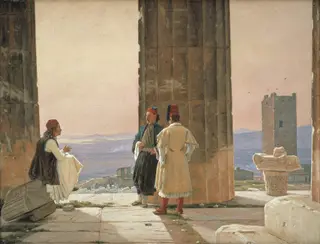 The View from the Temple of Athena on the Acropolis, by Unknown, 1844