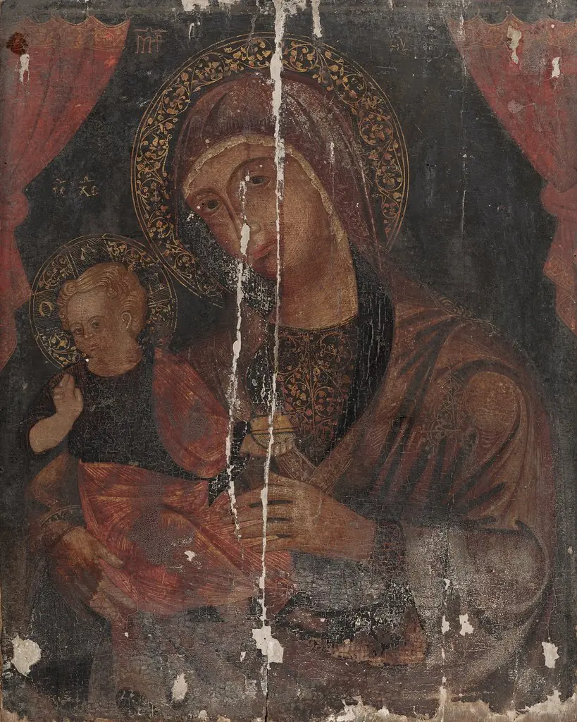 The Virgin and Blessing Child, by Unknown
