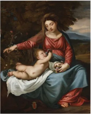 The Virgin and Child, by Unknown, oil, 1700
