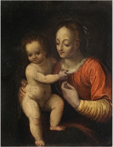 The Virgin and Child, by Unknown, unspecified, 1520