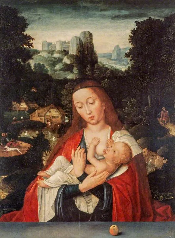 The Virgin and Child, by Unknown, oil, 1600