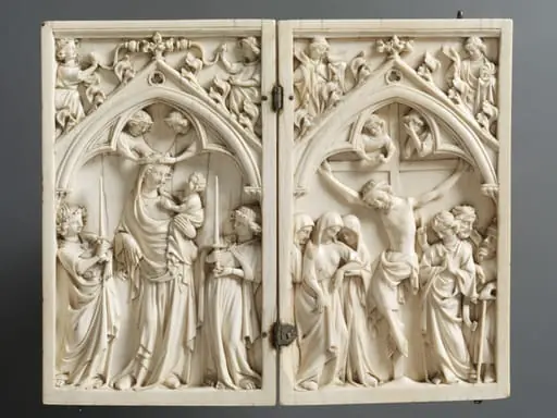 The Virgin and Child and the Crucifixion, by Unknown