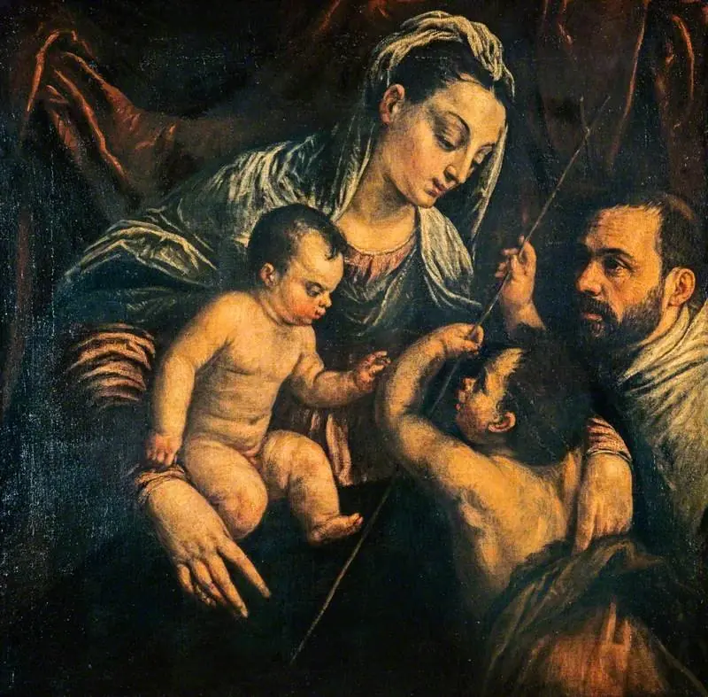 The Virgin and Child with Saint John the Baptist and a Donor, by Unknown