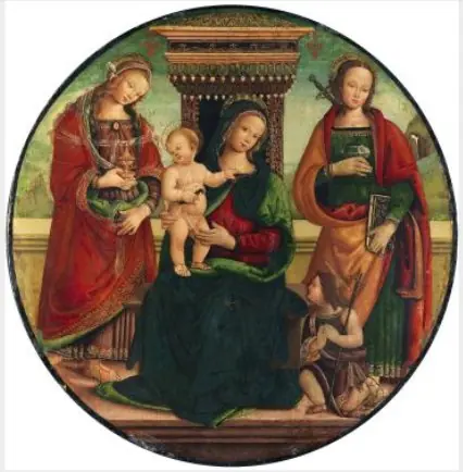 The Virgin and Child with Saints, by Unknown