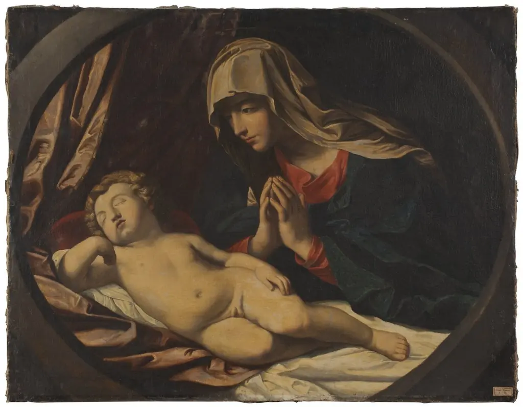 The Virgin and the Sleeping Child, by Unknown