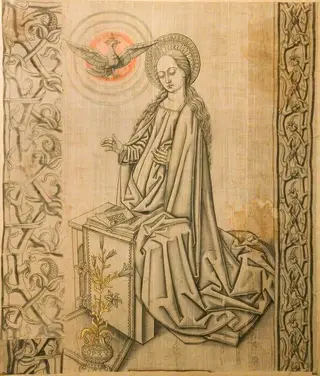 The Virgin Annunciate, by Unknown, 1500
