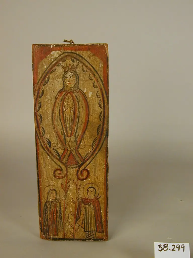 The Virgin Mary and Two Saints, by Unknown