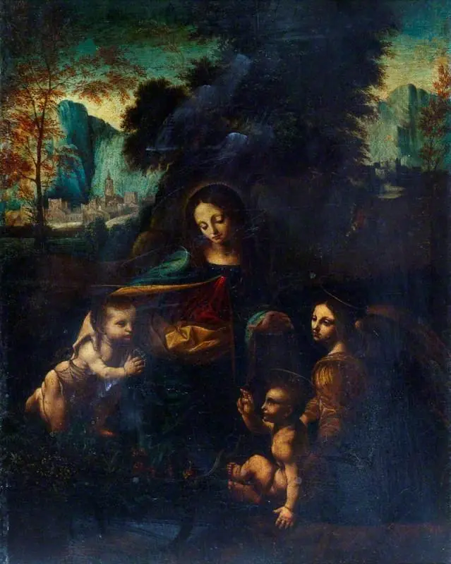 The Virgin of the Rocks, by Unknown