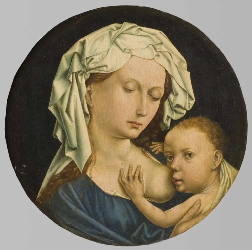 The Virgin Suckling the Christ Child, by Unknown