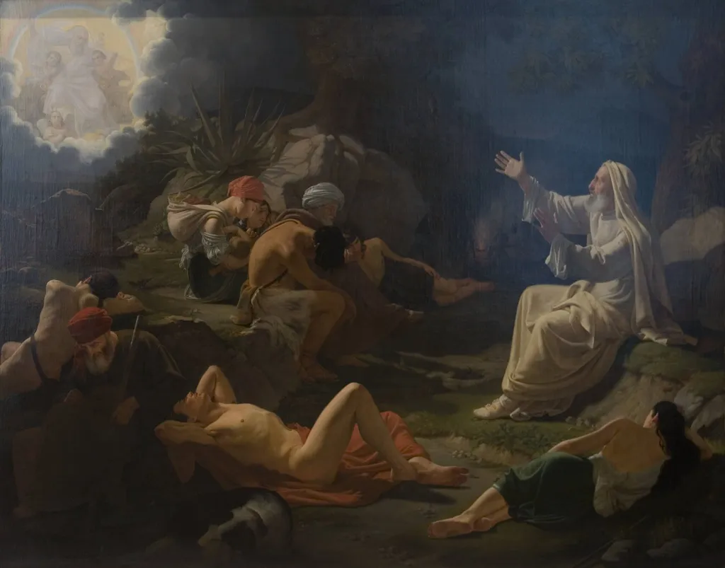 The Vision of the Prophet Ezekiel, by Unknown, 1830