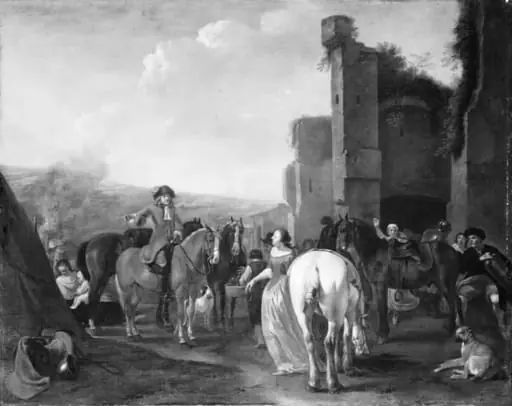 The Visit to the Camp, by Unknown