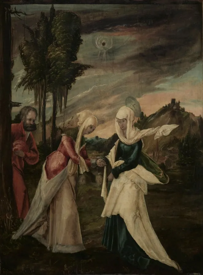 The Visitation, by Unknown, unspecified, 1540