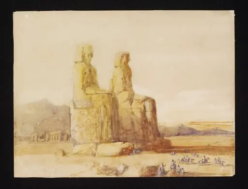 The Vocal Statue - Thebes, 1848, by Unknown