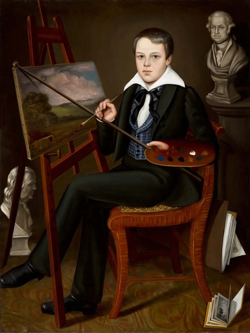 The Young Artist, by Unknown, unspecified, 1838