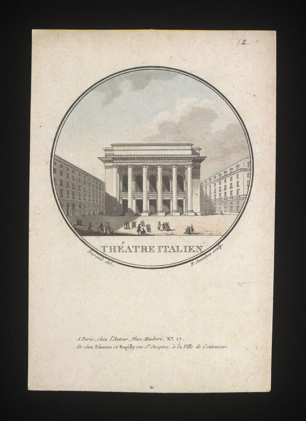 Théâtre de la Porte St. Martin, by Unknown, 1750