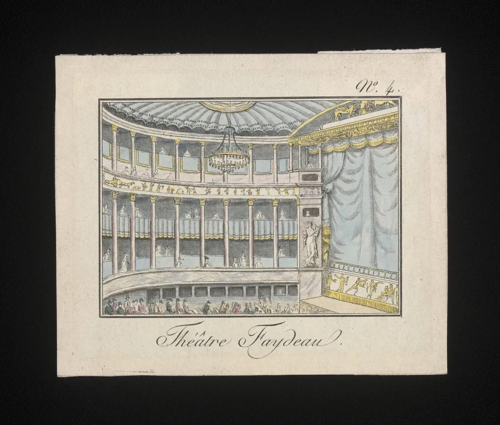 Théâtre Feydeau, by Unknown, 1750