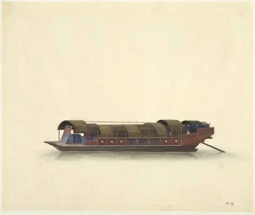 Theatrical Troupe's Boat, by Unknown