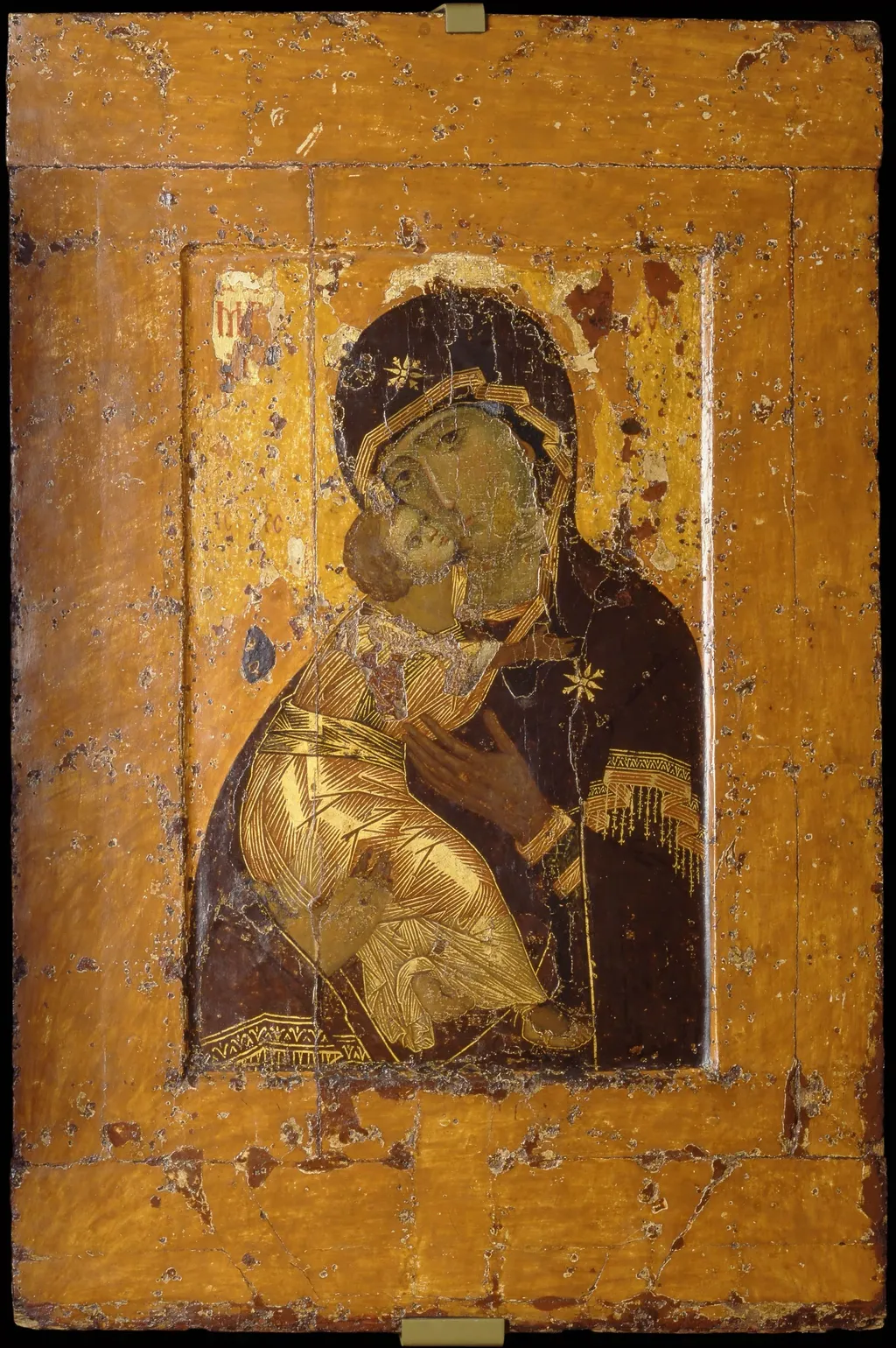 Theotokos of Vladimir, by Unknown, tempera, 1125