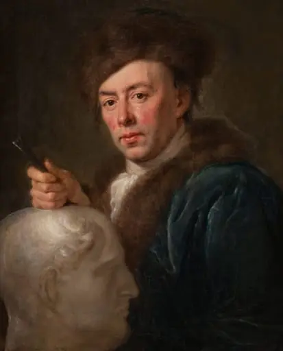 Therbusch, Anna Dorothea: Porträt eines Bildhauers (wohl Carl Philipp Glume), by Unknown