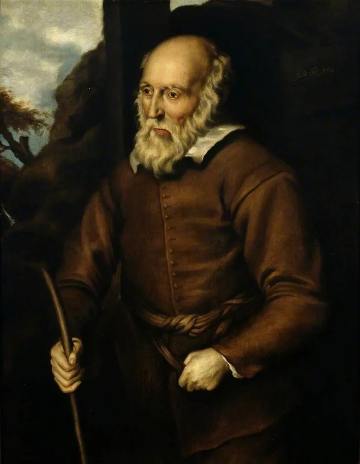 Thomas Parr, by Unknown, oil, 1635