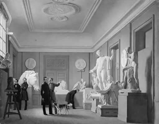 Thorvaldsen's Studio in the Royal Academy of Fine Arts, Copenhagen, by Unknown