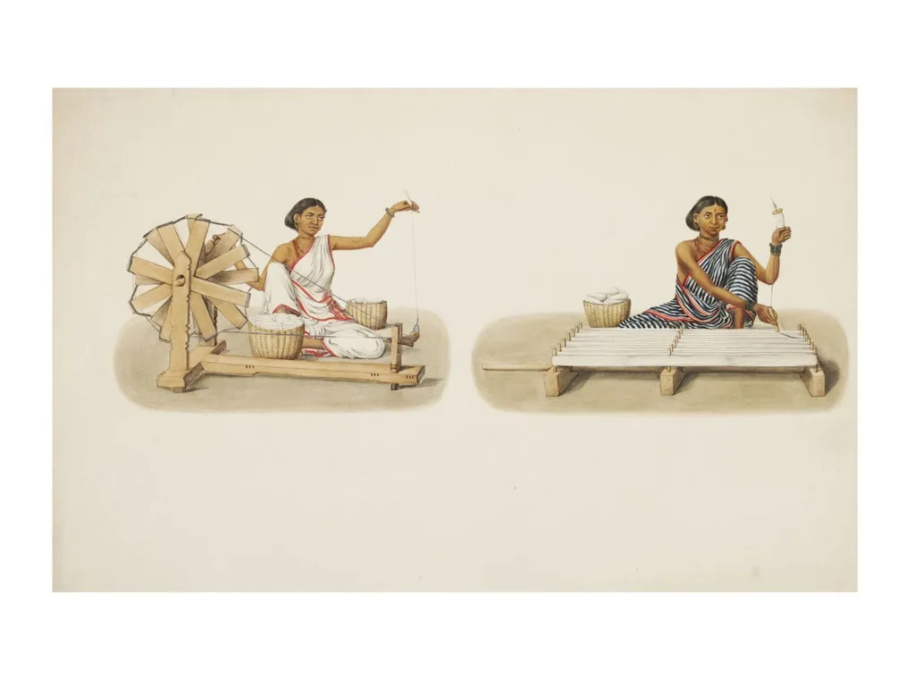 Thread twister, by Unknown, paint, 1840