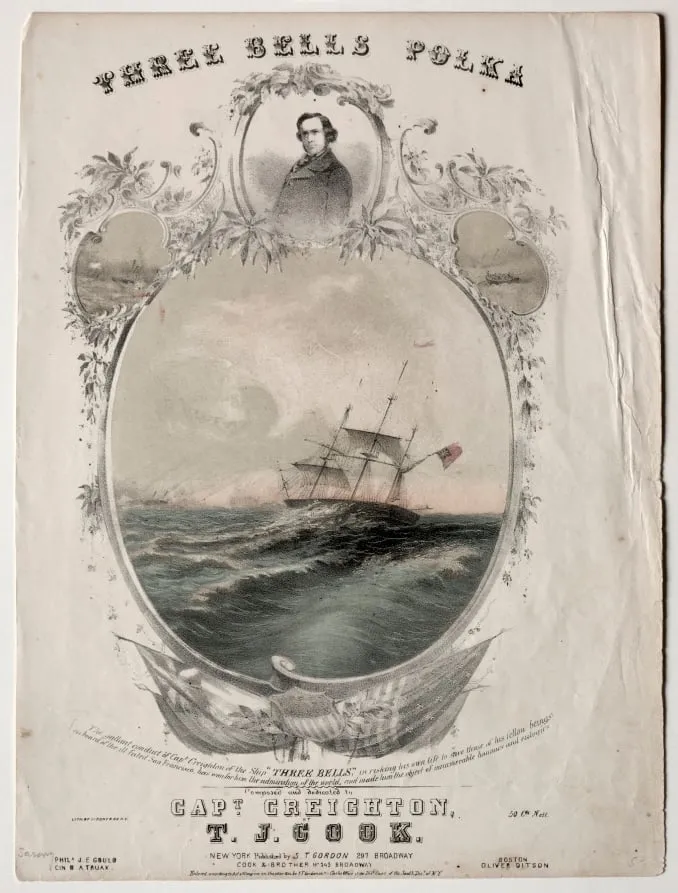 Three Bells Polka, by Unknown, 1854