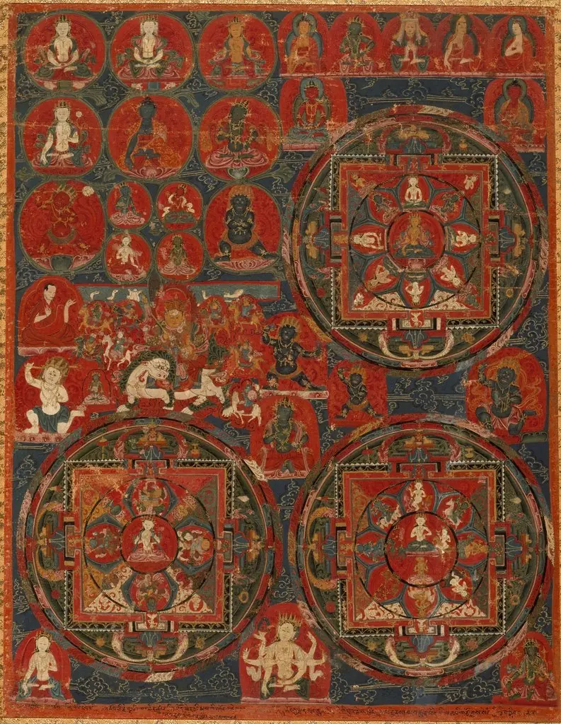 Three Mandalas, by Unknown