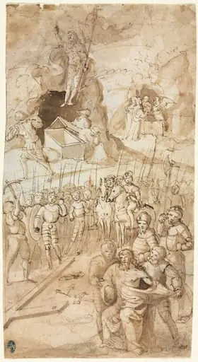 Three Scenes from the Passion of Christ (recto), by Unknown